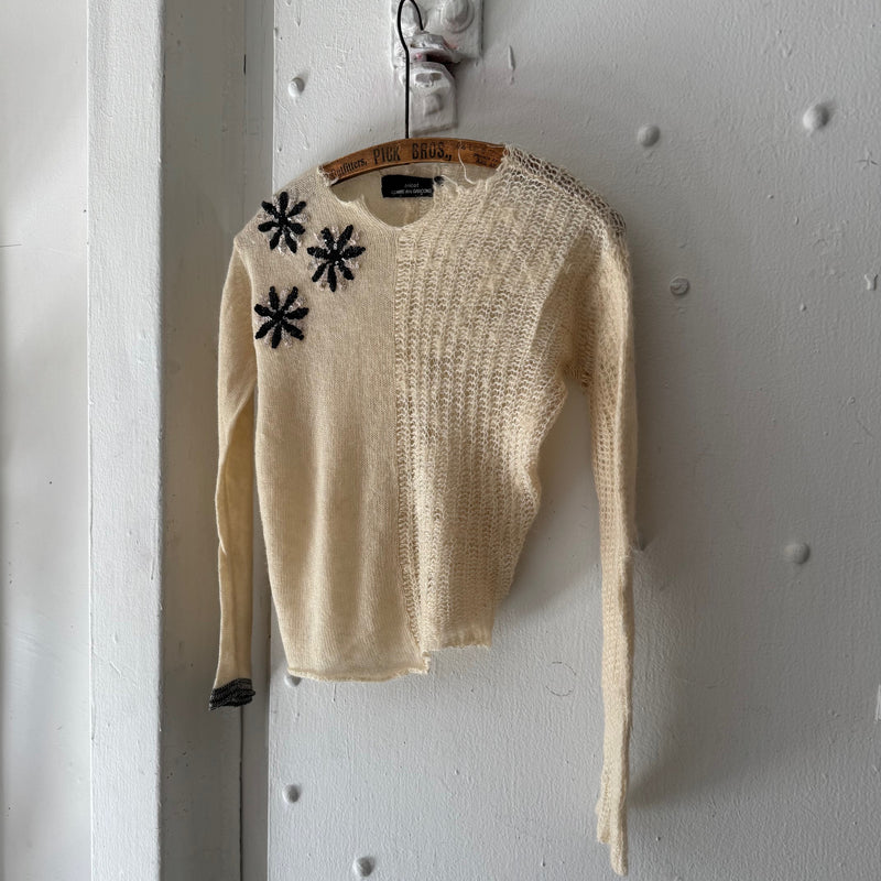 comme des garcons tricot asymmetrical knit